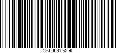 Código de barras (EAN, GTIN, SKU, ISBN): 'CR00031.53.40'