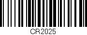 Código de barras (EAN, GTIN, SKU, ISBN): 'CR2025'