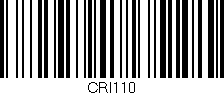 Código de barras (EAN, GTIN, SKU, ISBN): 'CRI110'