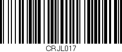 Código de barras (EAN, GTIN, SKU, ISBN): 'CRJL017'