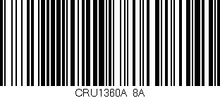 Código de barras (EAN, GTIN, SKU, ISBN): 'CRU1360A/8A'
