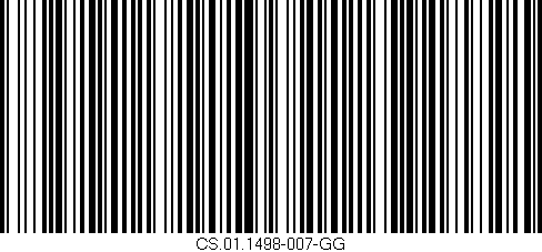 Código de barras (EAN, GTIN, SKU, ISBN): 'CS.01.1498-007-GG'