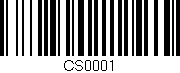 Código de barras (EAN, GTIN, SKU, ISBN): 'CS0001'