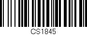 Código de barras (EAN, GTIN, SKU, ISBN): 'CS1845'