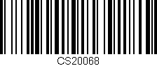 Código de barras (EAN, GTIN, SKU, ISBN): 'CS20068'