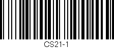 Código de barras (EAN, GTIN, SKU, ISBN): 'CS21-1'