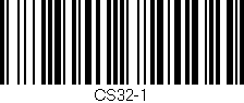 Código de barras (EAN, GTIN, SKU, ISBN): 'CS32-1'