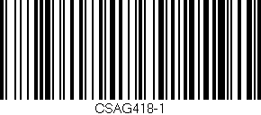 Código de barras (EAN, GTIN, SKU, ISBN): 'CSAG418-1'