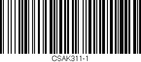 Código de barras (EAN, GTIN, SKU, ISBN): 'CSAK311-1'