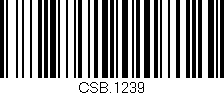 Código de barras (EAN, GTIN, SKU, ISBN): 'CSB.1239'