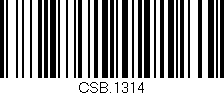 Código de barras (EAN, GTIN, SKU, ISBN): 'CSB.1314'