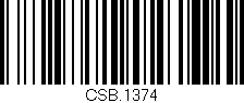 Código de barras (EAN, GTIN, SKU, ISBN): 'CSB.1374'