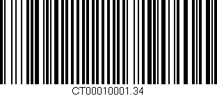 Código de barras (EAN, GTIN, SKU, ISBN): 'CT00010001.34'