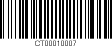 Código de barras (EAN, GTIN, SKU, ISBN): 'CT00010007'