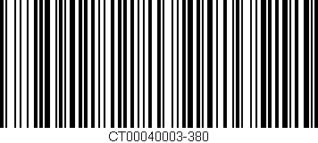 Código de barras (EAN, GTIN, SKU, ISBN): 'CT00040003-380'
