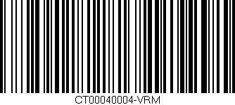 Código de barras (EAN, GTIN, SKU, ISBN): 'CT00040004-VRM'