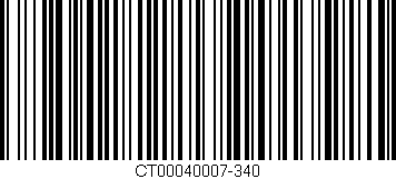 Código de barras (EAN, GTIN, SKU, ISBN): 'CT00040007-340'