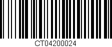 Código de barras (EAN, GTIN, SKU, ISBN): 'CT04200024'