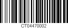 Código de barras (EAN, GTIN, SKU, ISBN): 'CT04470002'