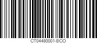 Código de barras (EAN, GTIN, SKU, ISBN): 'CT04480001-BCO'