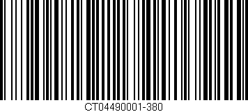 Código de barras (EAN, GTIN, SKU, ISBN): 'CT04490001-380'