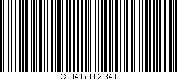 Código de barras (EAN, GTIN, SKU, ISBN): 'CT04950002-340'