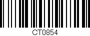 Código de barras (EAN, GTIN, SKU, ISBN): 'CT0854'