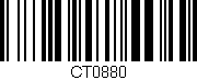Código de barras (EAN, GTIN, SKU, ISBN): 'CT0880'