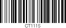 Código de barras (EAN, GTIN, SKU, ISBN): 'CT111S'