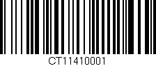 Código de barras (EAN, GTIN, SKU, ISBN): 'CT11410001'