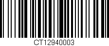 Código de barras (EAN, GTIN, SKU, ISBN): 'CT12940003'