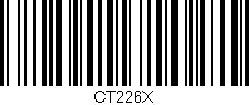 Código de barras (EAN, GTIN, SKU, ISBN): 'CT226X'