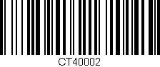 Código de barras (EAN, GTIN, SKU, ISBN): 'CT40002'