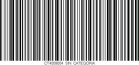 Código de barras (EAN, GTIN, SKU, ISBN): 'CT4009004_SIN_CATEGORIA'