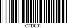 Código de barras (EAN, GTIN, SKU, ISBN): 'CTB001'