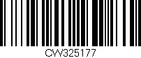 Código de barras (EAN, GTIN, SKU, ISBN): 'CW325177'