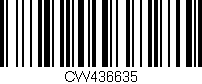 Código de barras (EAN, GTIN, SKU, ISBN): 'CW436635'