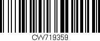 Código de barras (EAN, GTIN, SKU, ISBN): 'CW719359'