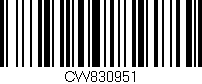 Código de barras (EAN, GTIN, SKU, ISBN): 'CW830951'