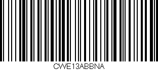 Código de barras (EAN, GTIN, SKU, ISBN): 'CWE13ABBNA'