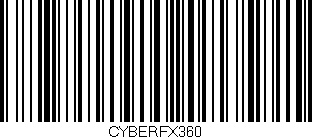 Código de barras (EAN, GTIN, SKU, ISBN): 'CYBERFX360'