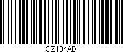 Código de barras (EAN, GTIN, SKU, ISBN): 'CZ104AB'