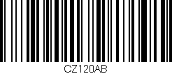 Código de barras (EAN, GTIN, SKU, ISBN): 'CZ120AB'