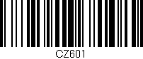 Código de barras (EAN, GTIN, SKU, ISBN): 'CZ601'