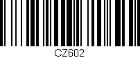 Código de barras (EAN, GTIN, SKU, ISBN): 'CZ602'