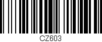 Código de barras (EAN, GTIN, SKU, ISBN): 'CZ603'