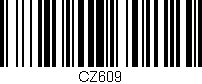 Código de barras (EAN, GTIN, SKU, ISBN): 'CZ609'