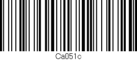 Código de barras (EAN, GTIN, SKU, ISBN): 'Ca051c'