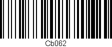 Código de barras (EAN, GTIN, SKU, ISBN): 'Cb062'
