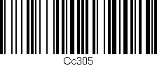 Código de barras (EAN, GTIN, SKU, ISBN): 'Cc305'